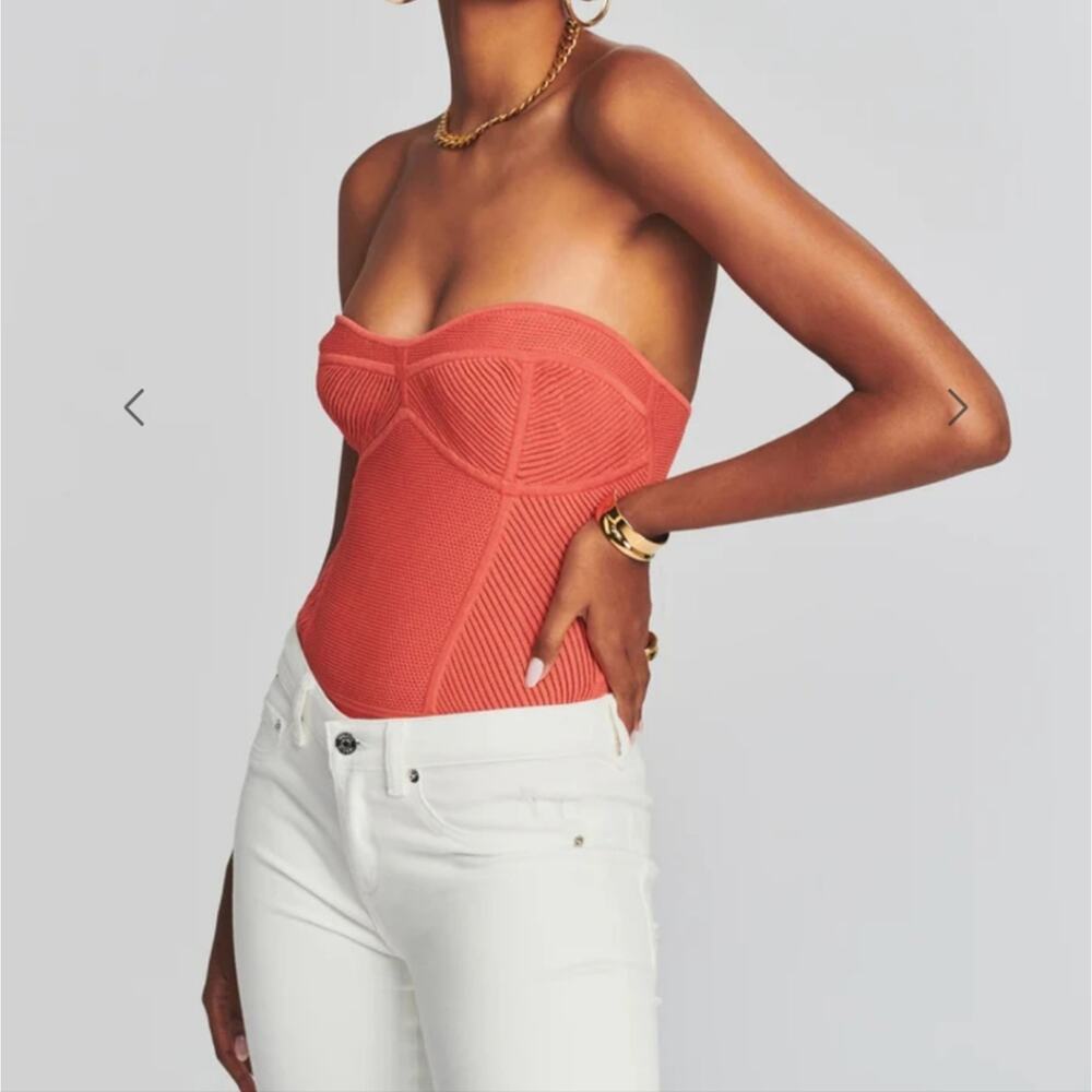 Retrofete Lena Bodysuit in Calypso Coral NWT